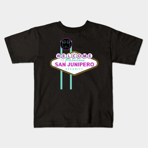 Fabulous San Junipero Kids T-Shirt by Raffiti